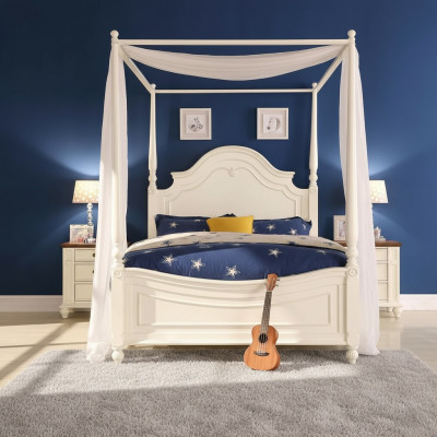 Himmelbett Eechte Holz Bett Design Luxus Better Klassesch Schlofzëmmer Miwwelen Nei