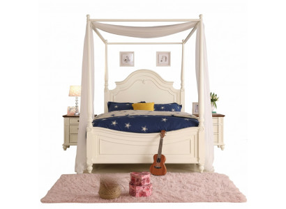 Himmelbett Eechte Holz Bett Design Luxus Better Klassesch Schlofzëmmer Miwwelen Nei