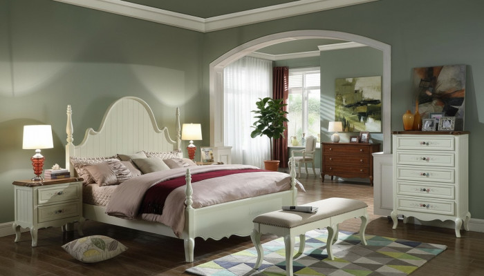 Bett Polsterbett Luxus Schlofzëmmer Design Better Textil Holz Bettgestell Neit