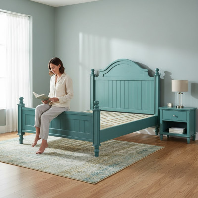 Grénge Bett Praktesch Polsterbett Luxus Duebel Schlofzëmmer Designbett Better
