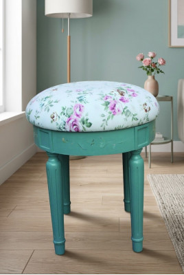 Designer Sëtzpolster Bankpolster Sëtz Hocker Bank Textil Holzstil Landhaus