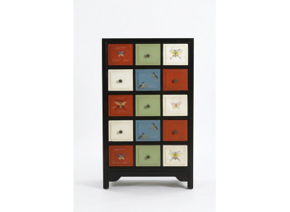 Faarwege Apdikteschof Kommode Sideboard Héich Schief Echt Holz Kommoden