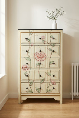 Apdiktenschaf, Sideboard, Kommouden, Schief, Echt Holz Mobilier