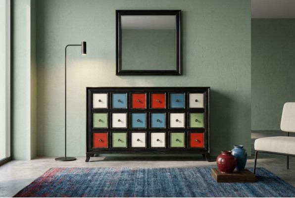 Kommode Kommodenschaf Sideboard Miwwelen Schaf Holz Regal Apdikt Schaf