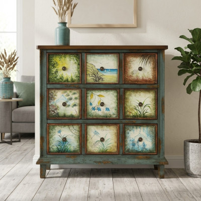 Design Kommod Kommoden Holz Anrichte Moderne Sideboard Héich Schaf