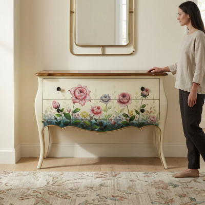 Design Kommode Kommoden Holz Anrichte Modern Sideboard Deko Héich Schaf