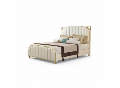 Design Duebelbett Bett Hotel Luxus Schlofzëmmer 180x200cm Lieder Better Polster.