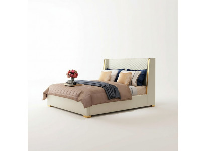Designer Polsterbett Bett Betten Stoff Holz Luxus Eebett 180x200cm Duebelbett