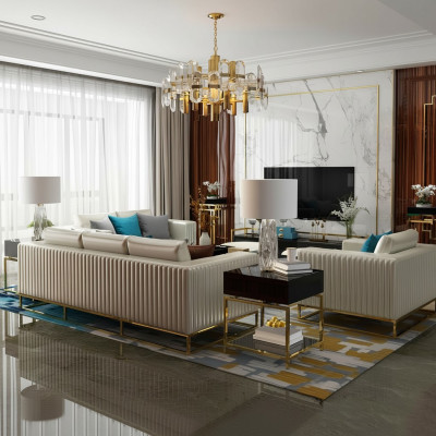 Sofagarnitur 3+2+1 Sëtzer Set Couchen Design Sofa Këssen Modern Couch