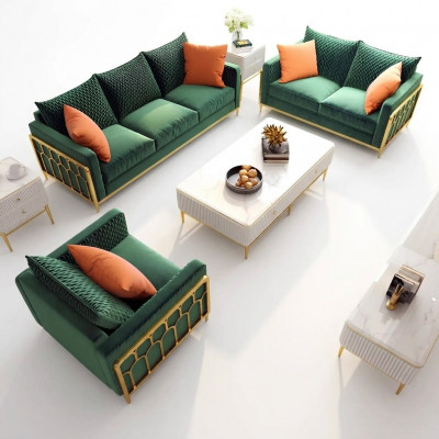 Sofa Lieder Couch Polster Sëtz 3+2+1 Sëtzer Garnitur Design Couchen Sofen