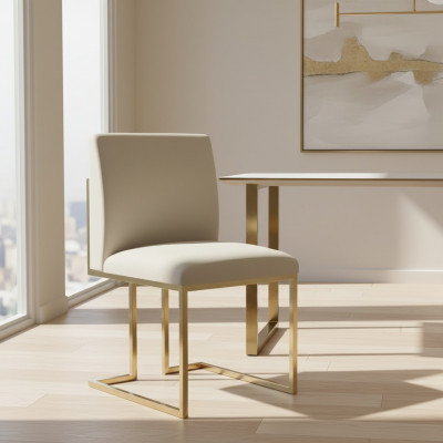 Stull Set Sëtz Polster Schwéng Salle à Manger Stull Lehn Textil Modern Luxus