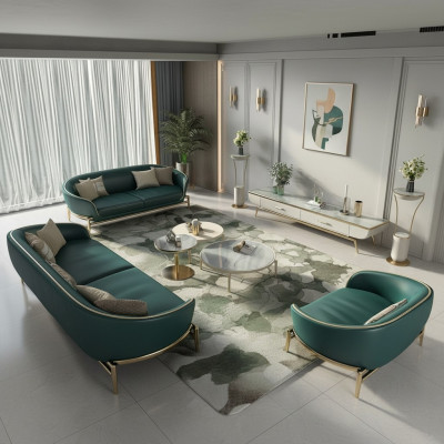 Sofagarnitur 321 Sëtzer Set Design Polstersofa Couchen Couch Modern
