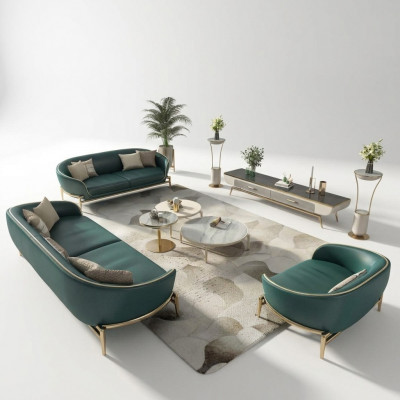 Sofagarnitur 321 Sëtzer Set Design Polstersofa Couchen Couch Modern