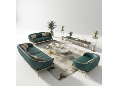 Sofagarnitur 321 Sëtzer Set Design Polstersofa Couchen Couch Modern
