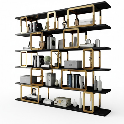 Designer-Schafstrennwand Regaler Wohnzëmmerschiefersystem Büro Miwwele