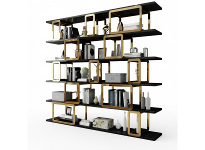 Designer-Schafstrennwand Regaler Wohnzëmmerschiefersystem Büro Miwwele