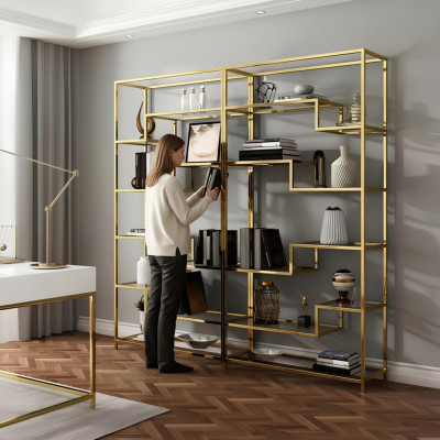 Designer Trennwand Regaler Wunnzëmmer Schief System Büro Miwwelen Nei