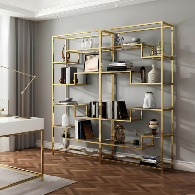 Designer Trennwand Regaler Wunnzëmmer Schief System Büro Miwwelen Nei