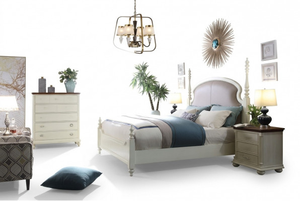 Bett Nuetsdësch Kommode 3 tlg. Schlofzëmmer Set Design Modern Luxus Better Nei