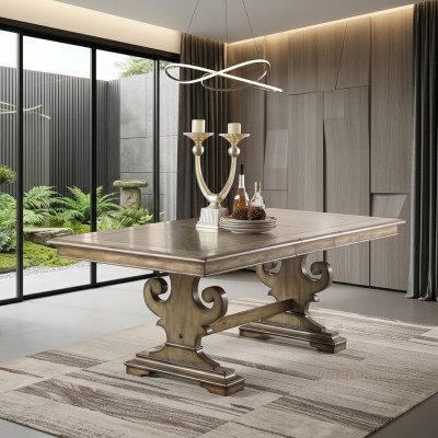 Iessdësch Design Dëscher Dëscher Holz Iesszëmmer Wunnzëmmertisch Holz Miwwelen 100x200