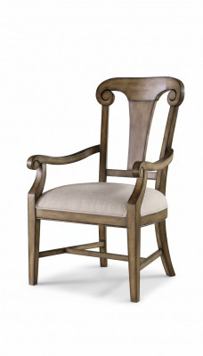 Stull Braun Design Wunnzëmmer Iesszëmmer Holz Still Polster mat Armleeën Nei
