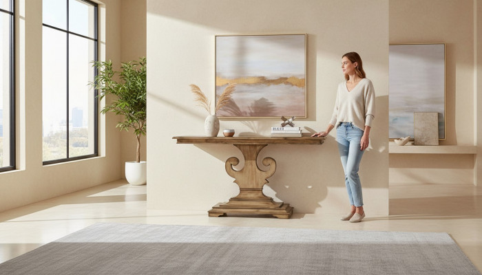 Konsolendësch Design Holz Dësch Konsolendëscher Konsol Luxus Dësch Sideboard Nei