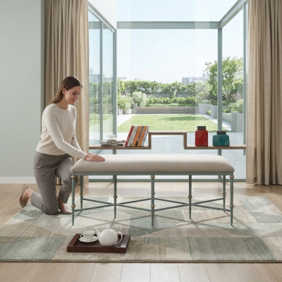 Designer Hocker Fousshocker Bäistellhocker Chaiselounge Ottomane Sëtzbank