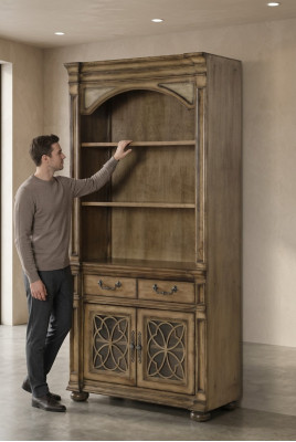 Detailer iwwer modernen Schaf Buffet Anrichte Design Kommode Holz Schaf Miwwel