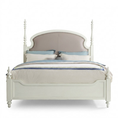 Bett Nuetsdësch 3-Stéck-Schlofkummer Set Design Modern Luxus Better Grupp Holz Nei