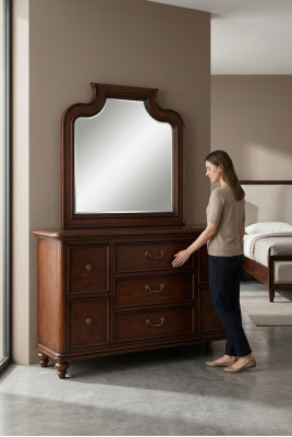 Kommoud Sideboard Kommouden Sideboards Wunnzëmmer Modern Anrichte Spigel 2deelech.