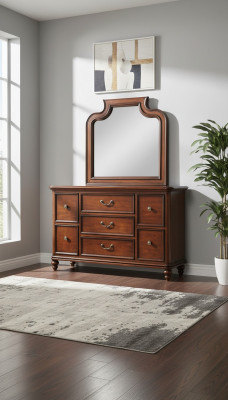 Kommoud Sideboard Kommouden Sideboards Wunnzëmmer Modern Anrichte Spigel 2deelech.
