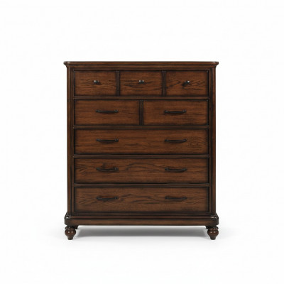 Landhausstil Miwwelen Héich Kommode Schaf Designer Schief Braun Sideboard Nei