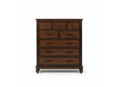 Landhausstil Miwwelen Héich Kommode Schaf Designer Schief Braun Sideboard Nei