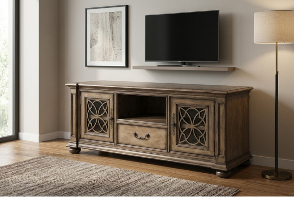Sideboard Kommod Schuffaalt Vitrinn Wunnzëmmer Holz Buffetschaftschränk Anrichte Nei