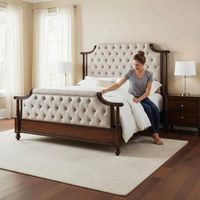 Bett Këssen Design Luxus Duebel Hotel Better Schlof Zëmmer Lieder Chesterfield