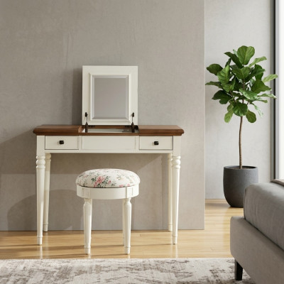 Make-up-Dësch Spigel Luxus Konsole Kommode Schlofkummer Konsolendësch Holz Nei