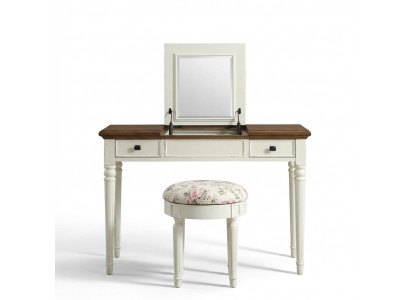 Make-up-Dësch Spigel Luxus Konsole Kommode Schlofkummer Konsolendësch Holz Nei