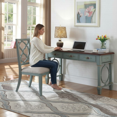 Schreifdësch Büro Ariichtung Holz Regaler Büroschreifdësch Iessdësch Dësch Stull 2tlg