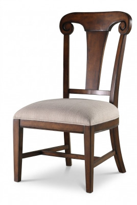 Luxus Design Polstersëtz Stull Stiller Sëtz Iesszëmmer Holz Textil Sëtzfauteuil Echt Holz Nei