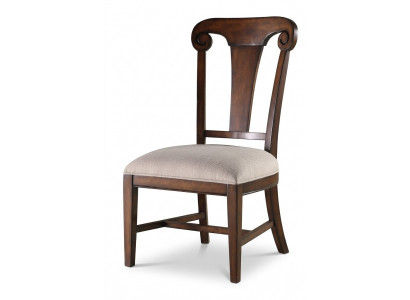 Luxus Design Polstersëtz Stull Stiller Sëtz Iesszëmmer Holz Textil Sëtzfauteuil Echt Holz Nei