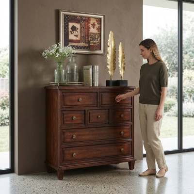 Italienesch Stil Miwwelen Kommode Sideboard Schaf Héichschaf Miwwelen Massivholz Nei
