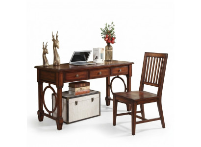 Schreifdësch 2tlg. Set Büro Ariichtung Dësch Holz Design Miwwelen Schaf Computer
