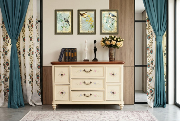 Wäiss Design Wunnzëmmer Kommode Sideboard Anrichte Kommoden Schaf