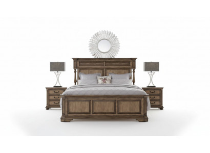 Landhaus Designer Miwwelen Bett duebelt Schlofkummer 180x200cm Better Grënnerzäit