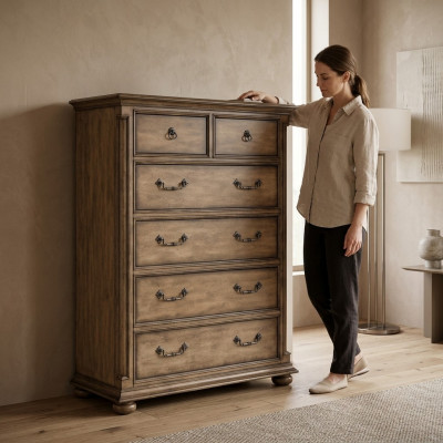 Schaf Kommode Design Lowboard Anrichte Eechte Holz Buffet Kommoden Sideboard