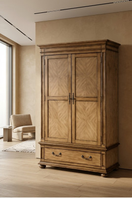 Designer Schlofzëmmer Schaf, Glas Schief, Mauer Kleeder, Luxus Holz Landhaus.