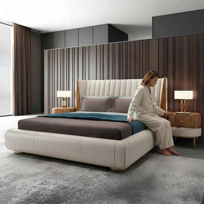 Designer italienesch Miwwelen Bett duebelt Schlofkummer 150x200cm Better Lieder Nei
