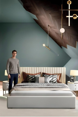 Designer Bett Schlofkummer Duebelbett Better Lieder Hotel Luxus Plestaanzuch 180/200cm