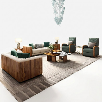 Luxusmiwwel Sofaensemble Couch Sofa Polstersëtz Designer Miwwel 4 Stéck Lieder