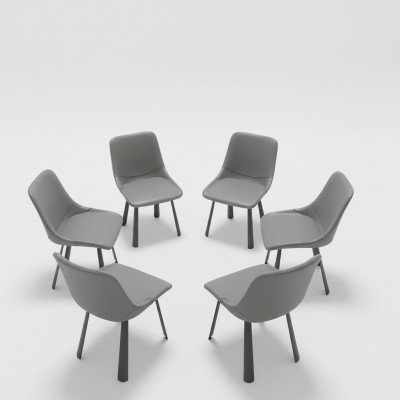 Stull Set Grupp Stull Hotel Polster Garnitur 6x Gruppen Edelstol Sesselen